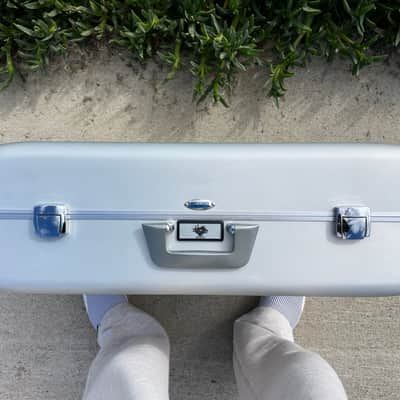 Buchla Tiptop 200t series with BPNYC ZERO Halliburton Eurorack Modular Travel Case NOS SILVER 122hp 9U image 22