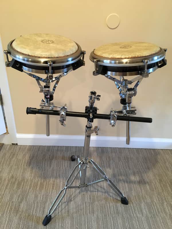 Pearl Travel Congas Set of 2 Plus Stands | Reverb
