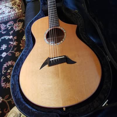 Breedlove C2/k | 1996 Serial No. 96-175 | 100 Cedar & Flamed Koa | Signed Steve Henderson image 5