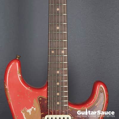 Fender Custom Shop Limited Roasted 60 Stratocaster Super Heavy Relic Aged 2024 - Fiesta Red (Cod.1583NG) image 11