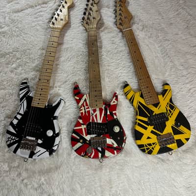 Eddie Van Halen Mini 30" Playable Guitar Set - Custom Built One Of A Kind Set - Great For Playing/Travel/Display image 1
