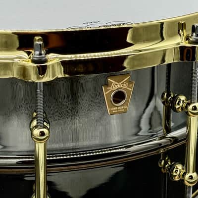 Ludwig LB417BT "Brass On Brass" Black Beauty 6.5x14" 10-Lug Brass Snare Drum with Tube Lugs, Brass Hardware 2003 - Present - Black Nickel-Plated image 11