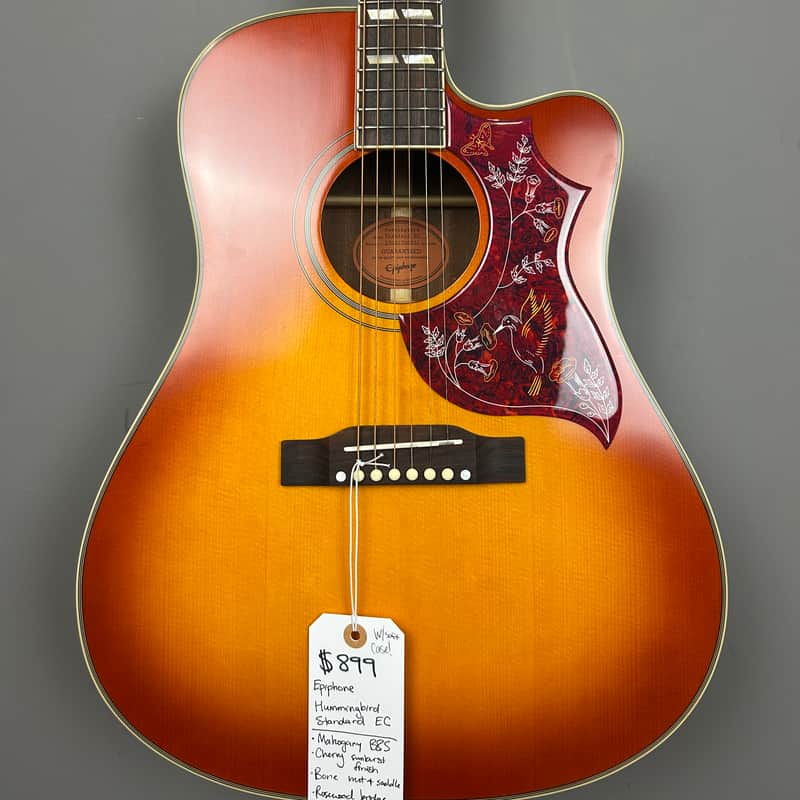Epiphone Hummingbird Standard EC 2026 - Cherry Sunburst image 1