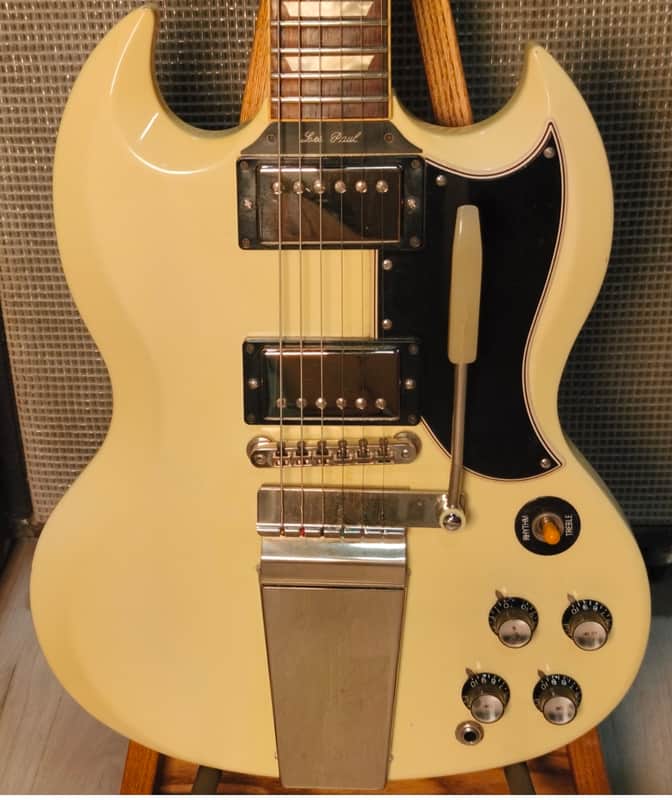 Gibson Custom Shop '61 Les Paul SG Standard Reissue with Vibrola 2007 Polaris White image 1