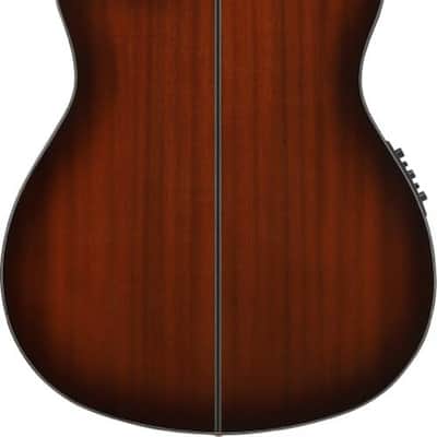 Ibanez GA35TCEVLS Thinline Cutaway Classical Acoustic Guitar in Violin Sunburst High Gloss image 2