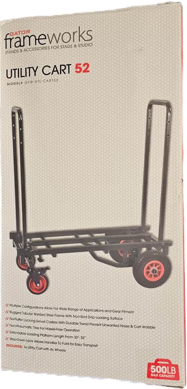 Gator Frameworks Utility Cart 52 - Black image 1