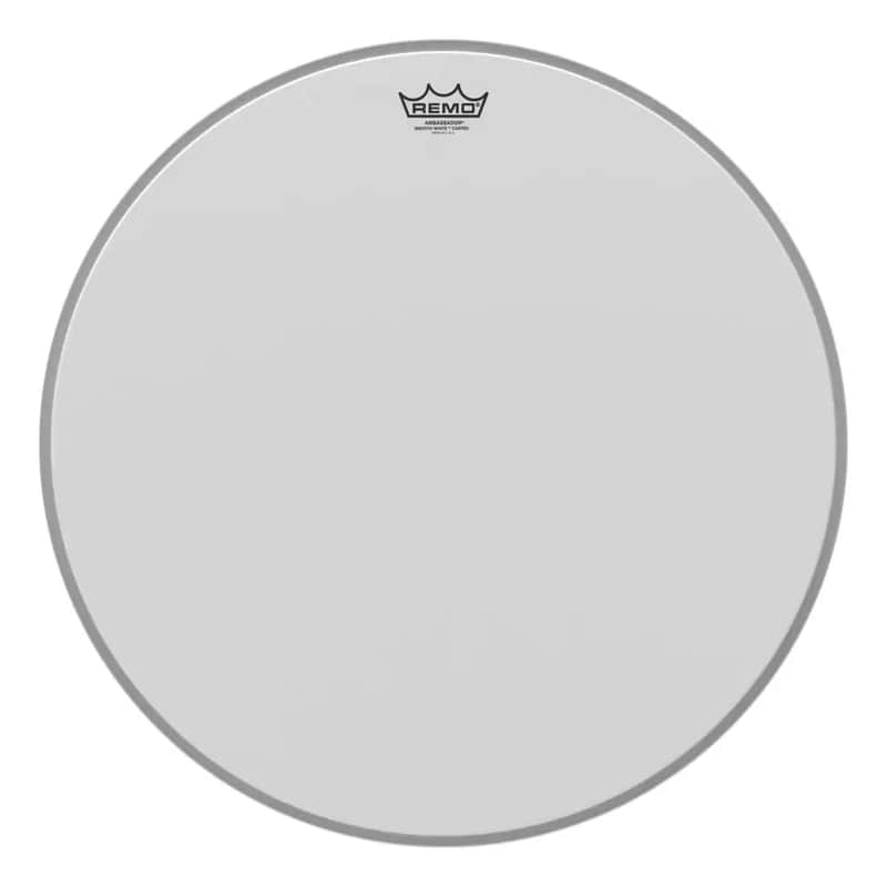 Remo Ambassador Coated Smooth White Bass Drumhead 20" image 1