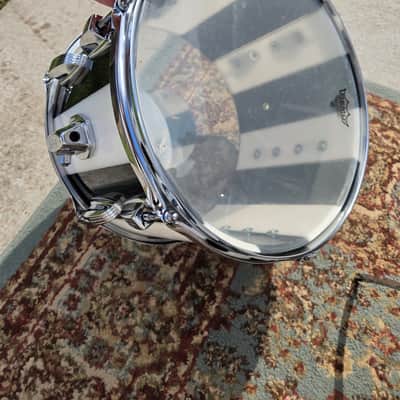 1970s Ludwig Vistalite Pro Beat 6pc Shell Pack 13/14/16/18/24" w/ Matching 5x14" Snare Drum - Pattern (F) Black/White image 16