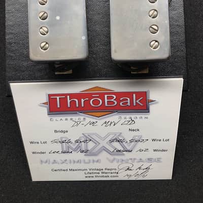 ThroBak DT-102 MXV Ltd PAF set with aged Nickel covers image 1