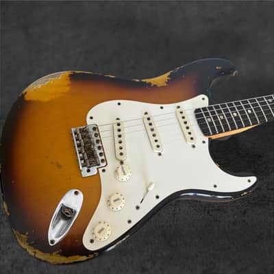 Fender Custom Shop '59 Stratocaster Heavy Relic - Faded/Aged Chocolate 3-Tone Sunburst image 3