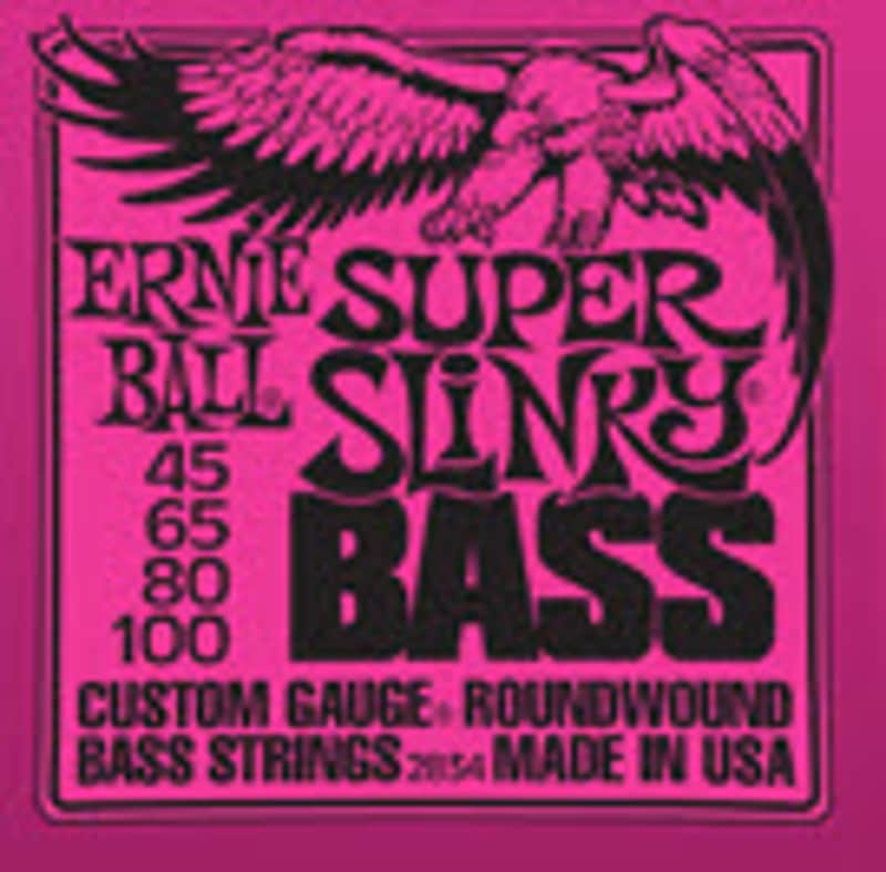 Bass Gtr Str Set 45/100 Super Slinky Pink image 1
