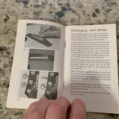 Takamine Guitar Owners Manual 1991 image 6