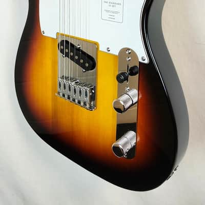 Fender Standard Telecaster Electric Guitar Laurel Fingerboard, White Pickguard, 3-Color Sunburst image 2