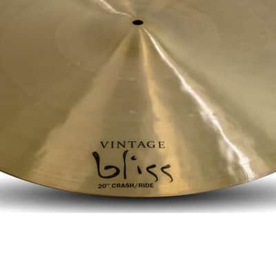 Mint Dream 20 Inch Crash/Ride Cymbal Bundle with Instrument Polishing Cloth - VBCRRI20 Vintage Bliss Series, Dream Cymbals for Practice, Performance, and Recording image 2