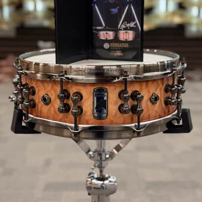 MAPEX BPDLMH4460LPW BLACK PANTHER DESIGN LAB VERSATUS 14X4.58" SNARE DRUM PEACH BURL BURST image 9