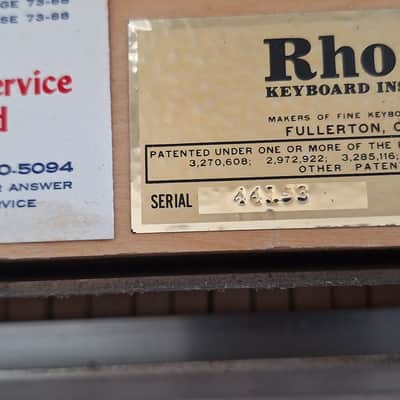 1970s Rhodes Mark I Stage 88 Electric Piano — Buz Watson Rebuild — Legs & Pedal image 8