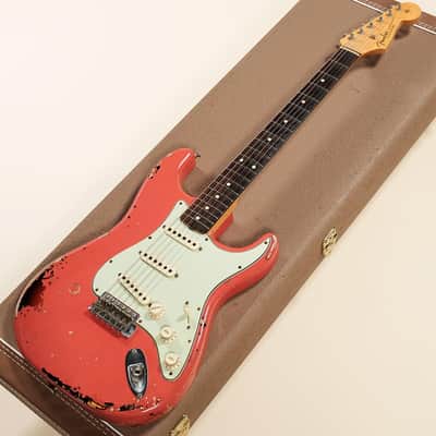 Fender Custom Shop Michael Landau 1963 Stratocaster Fiesta Red Over 3-Color Sunburst [R95825] (05/05) image 6