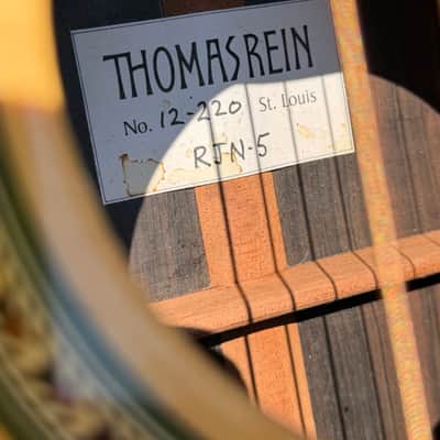 2012 Thomas Rein RJN5 Premium Boutique Acoustic Guitar Lutz Spruce / Malaysian Blackwood image 5