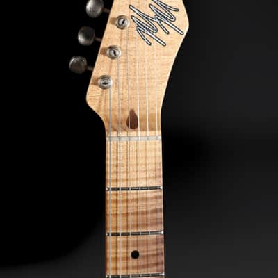 Mario Martin T-Style - Nocaster Blonde - Med Relic, AAA Flame Maple Neck. Mojo P.A.B / Bigsby Pup. NEW, (Authorized Dealer) image 8