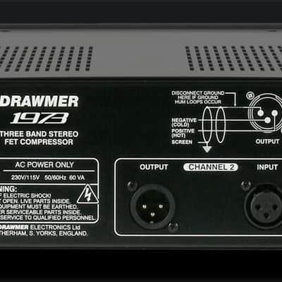 Drawmer 1973 Three Band Stereo FET Compressor 2015 - Present - Black image 3