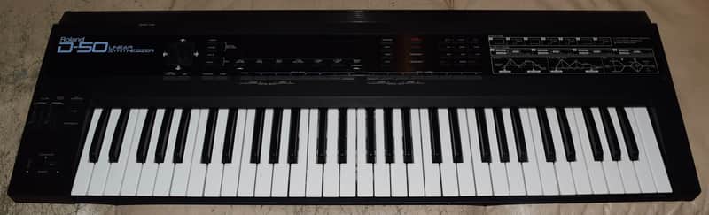 Roland D-50 61-Key Linear Synthesizer 1987 - 1992 - Black image 1