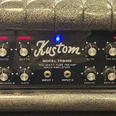 Kustom TRB-400 400 Watt Tube PreAmp Tuck N Roll Bass Amplifier Head image 1