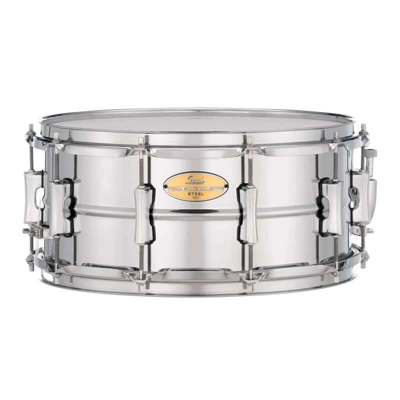 Pearl Primal Collective Steel Snare Drum 14x6.5 image 1