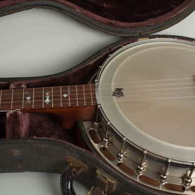 Eagle Brand 5 String Resonator Banjo, made by Stewart-Macdonald (1970s), black hard shell case. imagen 16