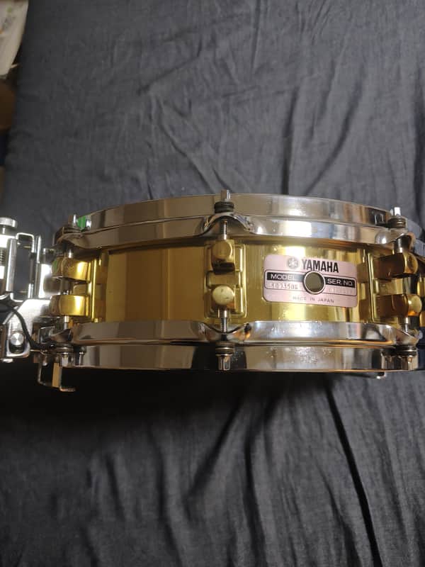 Yamaha SD-935(493) 14x3.5" Brass Piccolo Snare Drum 1987-1996 - Brass image 1