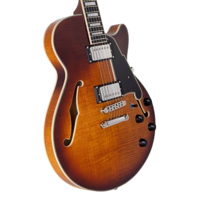D'Angelico Dark Iced Tea Burst image 6