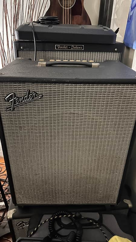 Fender Rumble 200 1x15 Bass Combo Amp – 200W – Black/Silver image 1