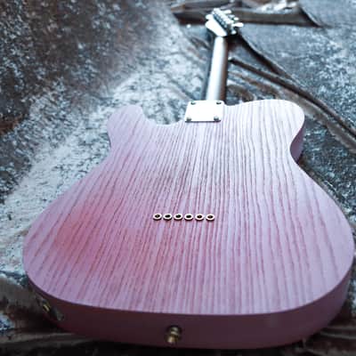 GB Liuteria Traditional Tele semi hollow purple walnut image 22