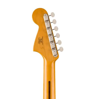 Squier FSR Classic Vibe 70s Jaguar Electric Guitar, Laurel FB, Blue Sparkle image 6