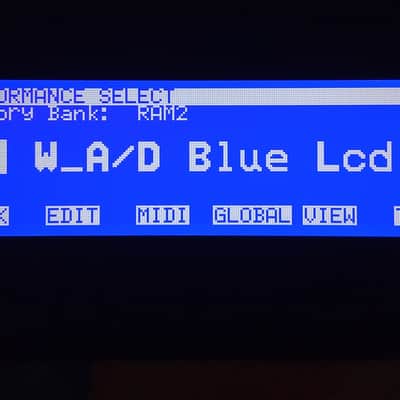 New blue display for Korg Wavestation A/D image 4