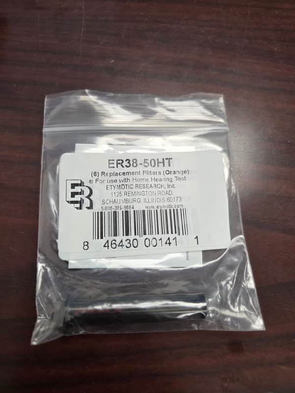 Etymotic ER38-50HT ER38-50HT Replacement filters 6/pkg Orange HHT image 1
