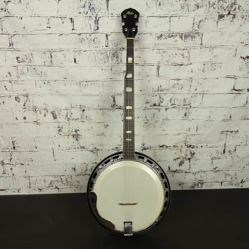 Vintage 1970s Lida Japan 5-String Bluegrass Banjo w/ Mahogany Resonator