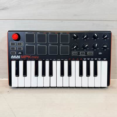 Akai MPK Mini 25-Key USB MIDI Controller – 8 Pads, 8 Knobs – Gen 2