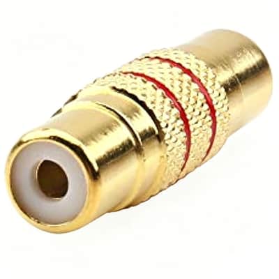 5Pcs RCA Female to Female Coupler Adapter Gold Plated Audio Video Connector image 5