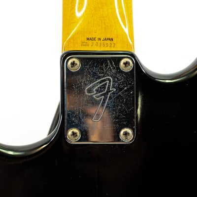 1989 Fender Mustang MG-69 Reissue MIJ Black w/ Gigbag, Trem Arm & Model Card image 14