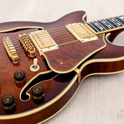 1990 Ibanez Artstar AM200 Burl Mahogany Vintage Semi-Hollow Guitar Antique Violin image 5