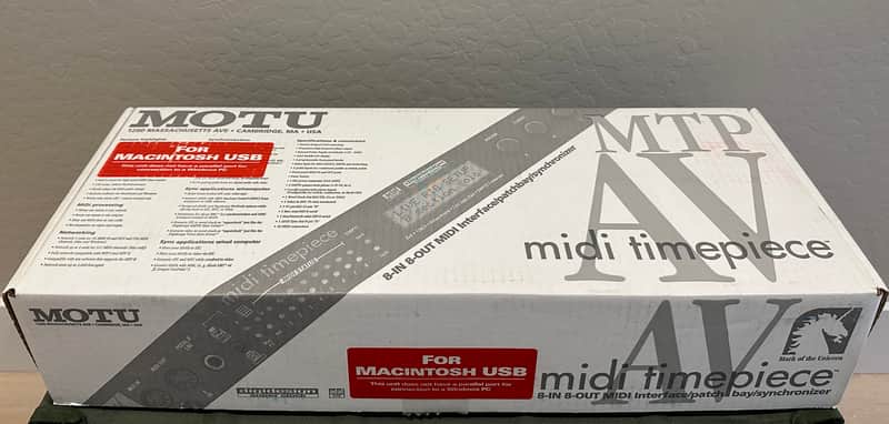 MOTU MIDI Timepiece MTP AV USB MIDI Interface 2000s - Black (153) image 1