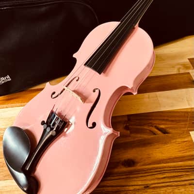 Mendini Cecilio Pink Violin W/Case image 3