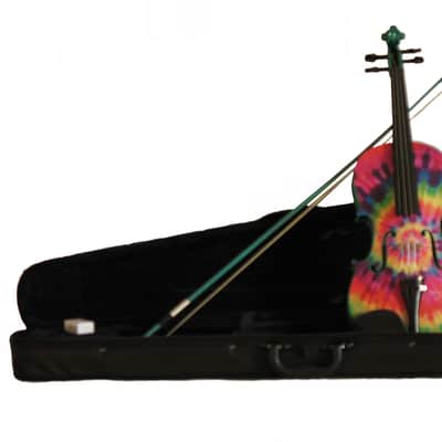 Tie Dye Violin Outfit 3/4 w crystal fine tuners image 3