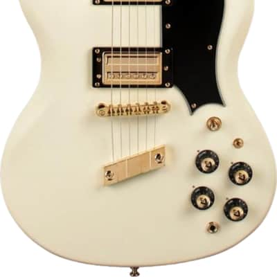Guild Polara Kim Thayil Signature Electric Guitar, Rosewood Fingerboard, Vintage White image 2