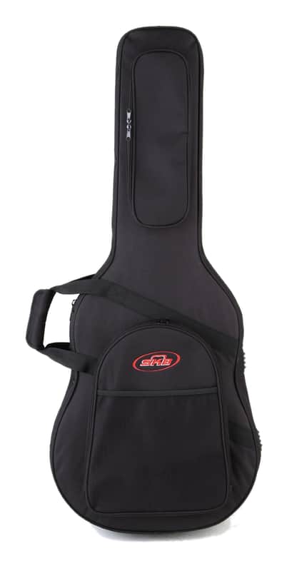 Mint SKB Acoustic Soft Case with EPS Foam Interior/Nylon Exterior, Back Straps,Black image 1