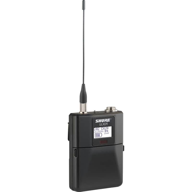 Shure ULXD1 Digital Wireless Bodypack Transmitter with LEMO Connector, G50: 470.125 - 533.925MHz Frequency Band image 1