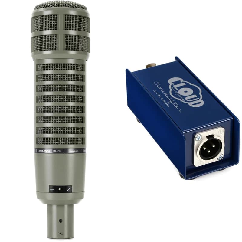 Electro-Voice RE20 Broadcast Microphone with Cloud In-line Preamp image 1