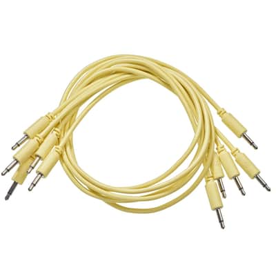 Black Market Modular Eurorack Patch Cables (50cm - Yellow - 5 Pack) image 2