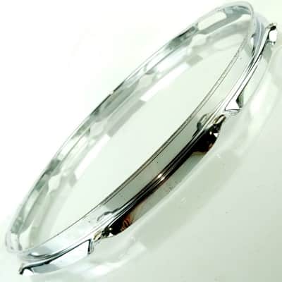 Ludwig 15"10Lug 1.6mm Resonant Marching Snare Drum Rim/Hoop Triple Flange US 80s image 3