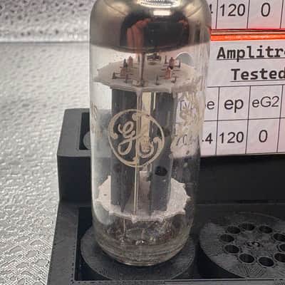 Amplitrex tested GE 7044 7119 5687 Vacuum Tube Pair dated September 1979 image 8